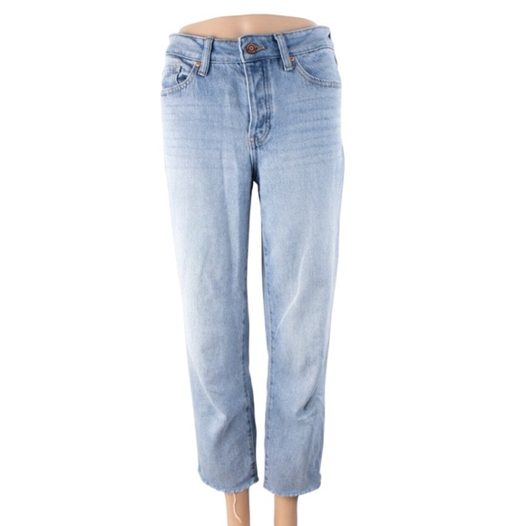 Sincerly Jules Denim - Sincerely Jules Button Fly‎ Distressed Jeans Women Juniors 0/24 Light Blue